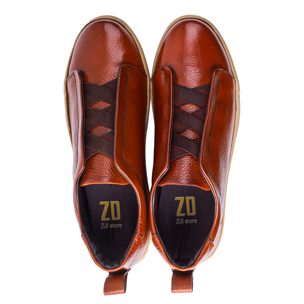 Comfortable new shoes / ZD 011 / Crushed genuine leather Havan