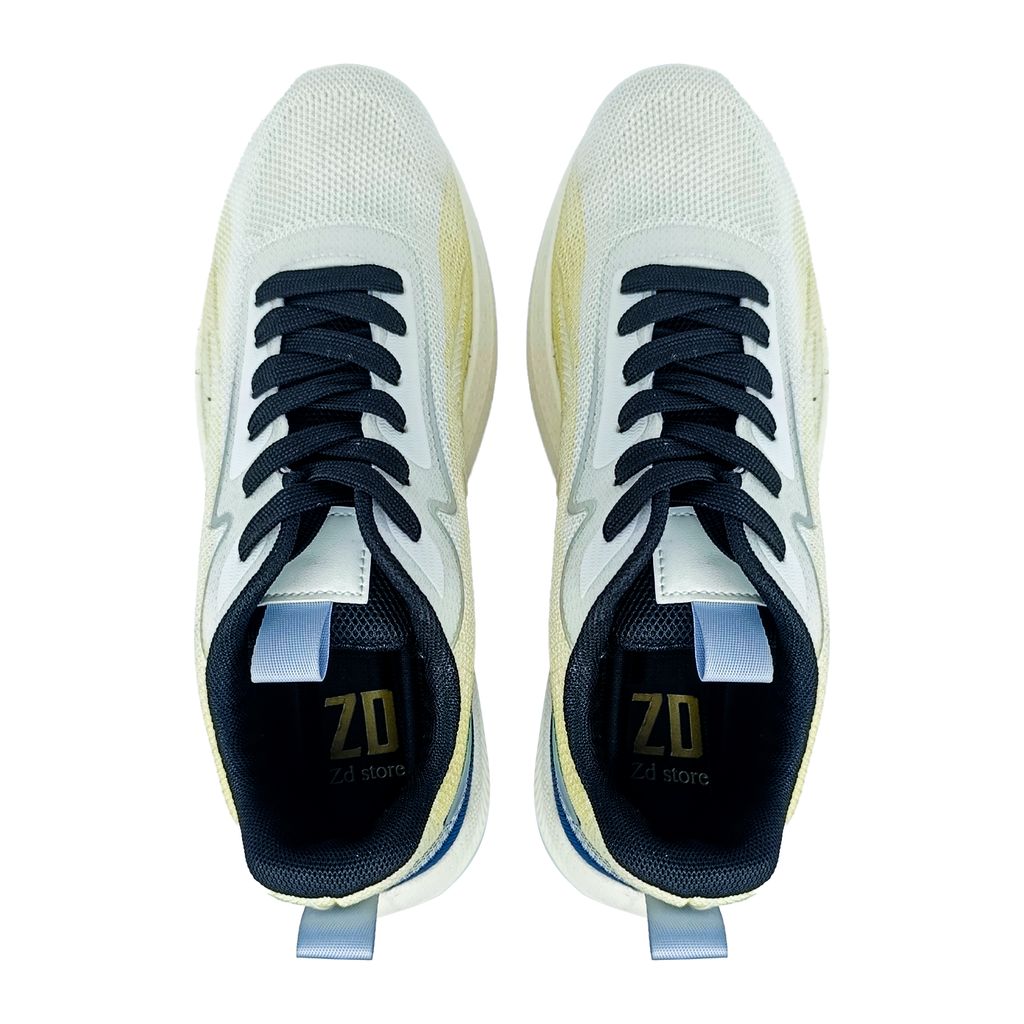 High-quality athletic shoes from ZD / 100- 1  White Yellow