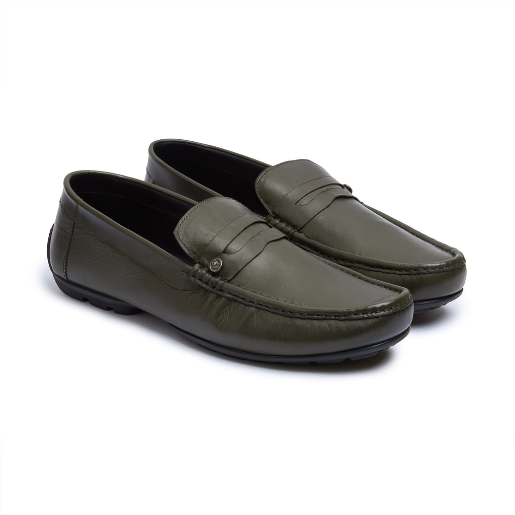 Handmade summer shoes ZD \ H 2001 \ leather Green