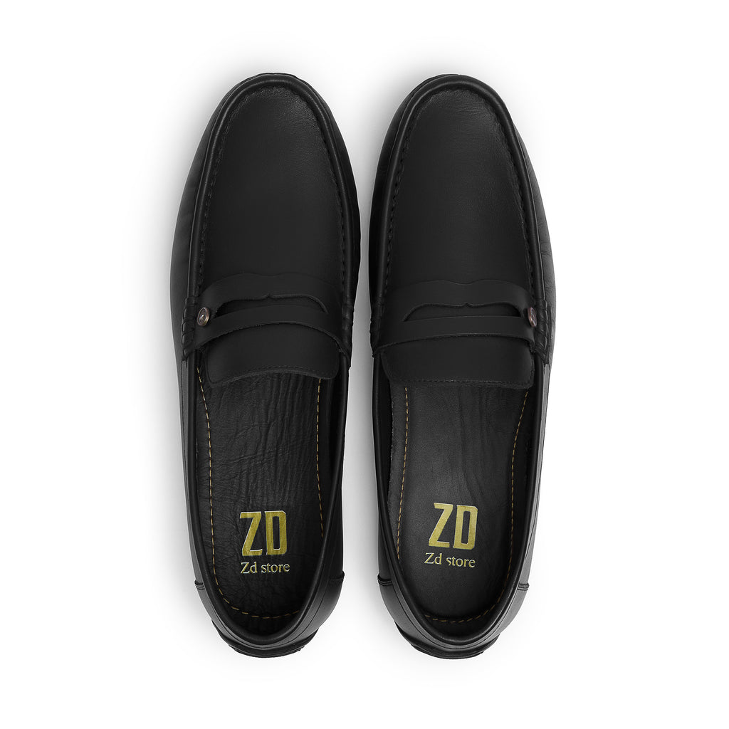 Handmade summer shoes ZD \ H 2001 \ leather Black
