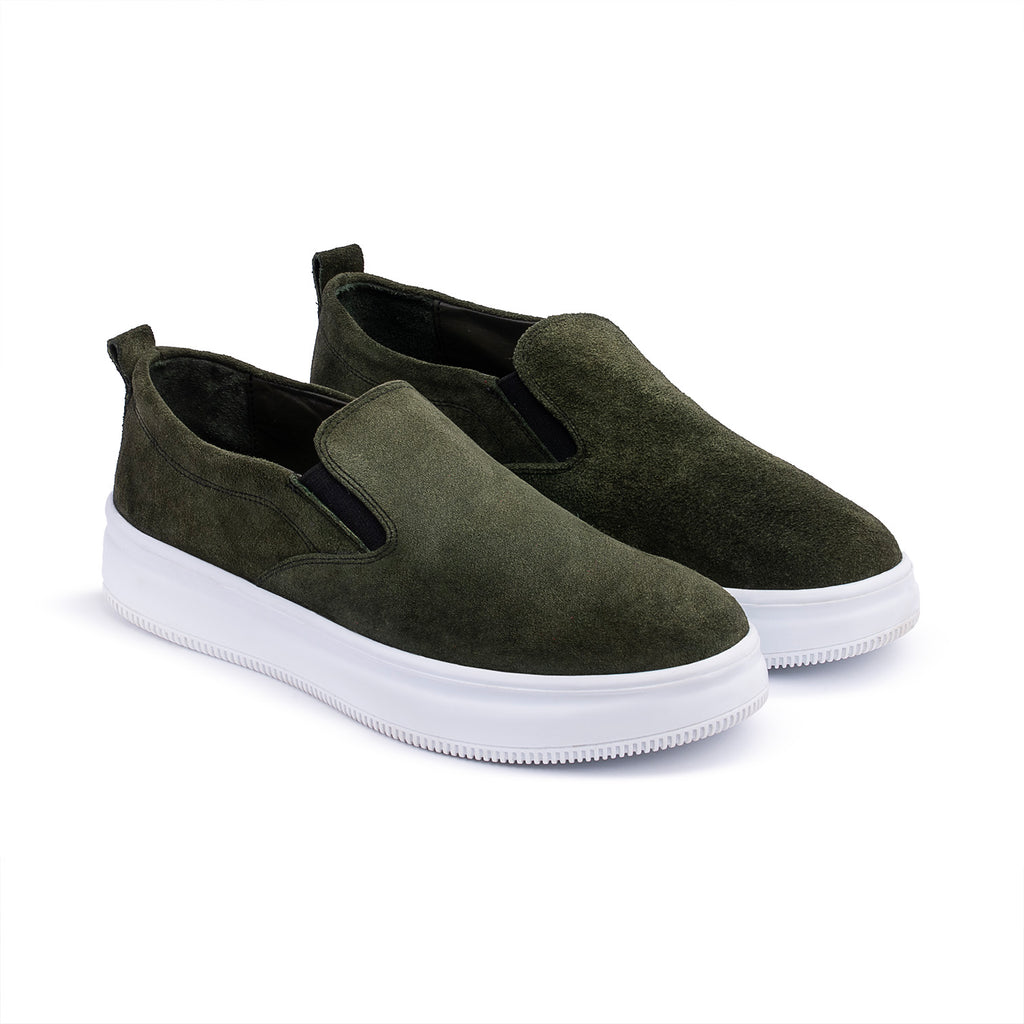 Light Sneaker leather ZD - 203 \ Green Sh