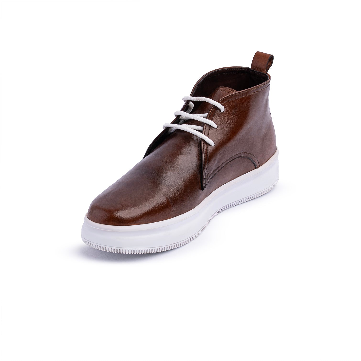 Men's genuine leather boots \ Brown W1