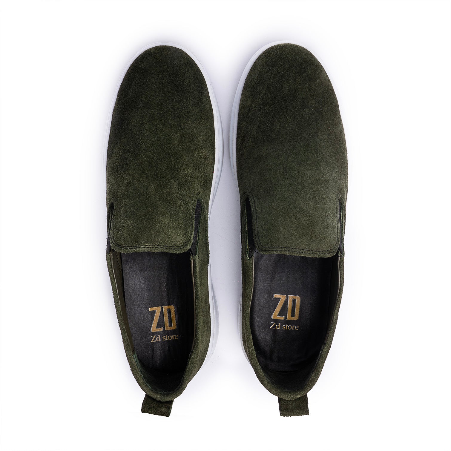 Light Sneaker leather ZD - 203 \ Green Sh