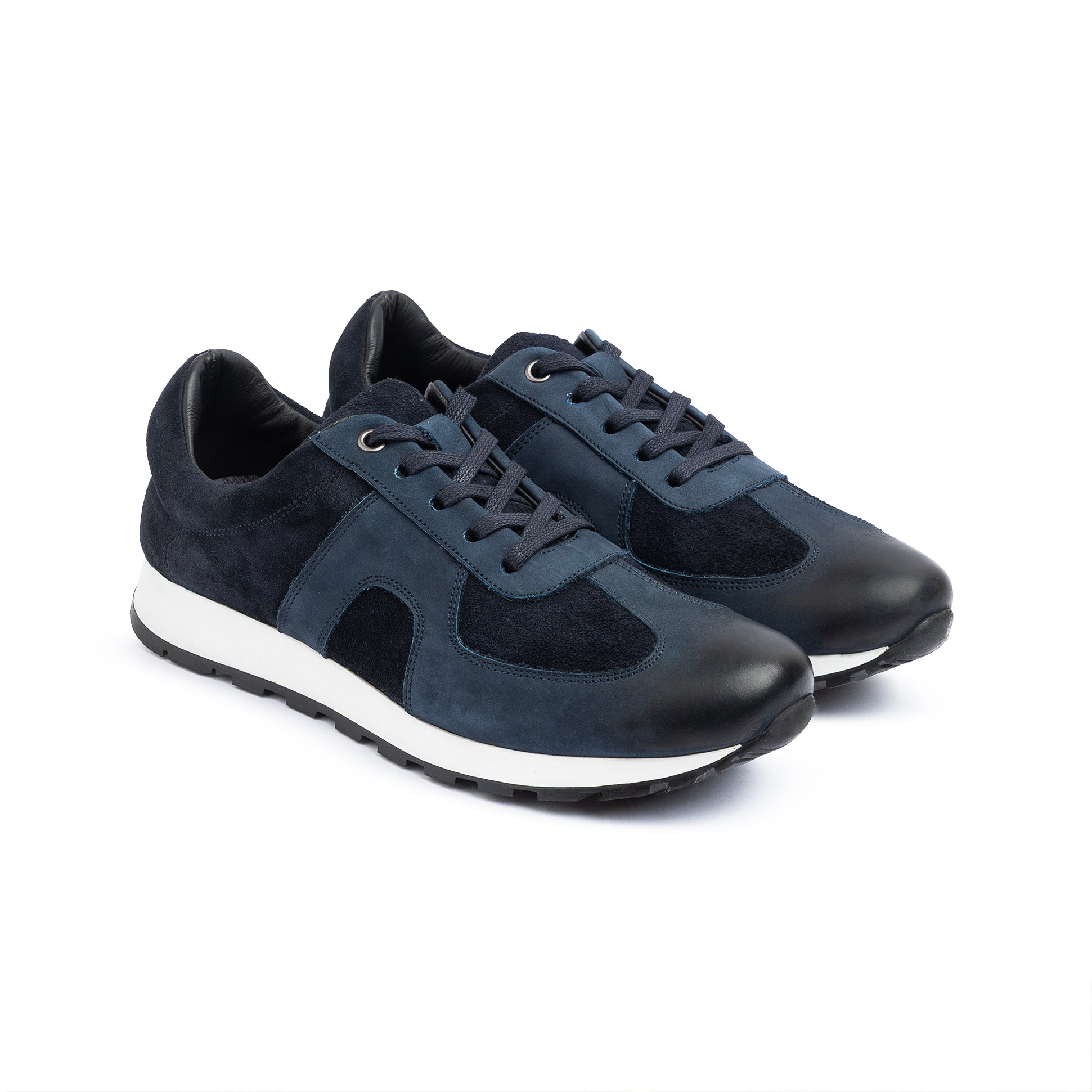 Genuine Leather sneaker ZD-008 \Blue