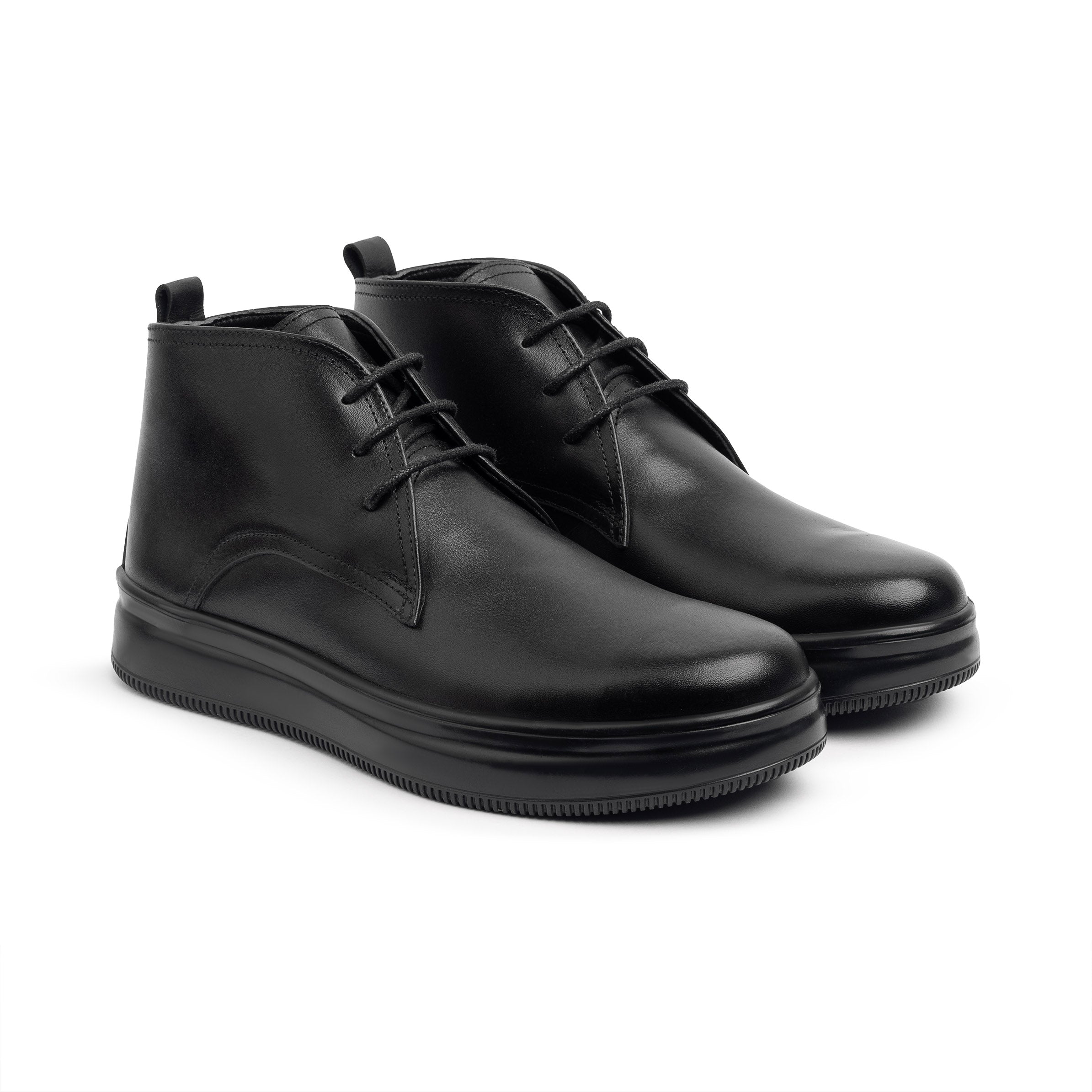 Men's genuine leather boots \ Black