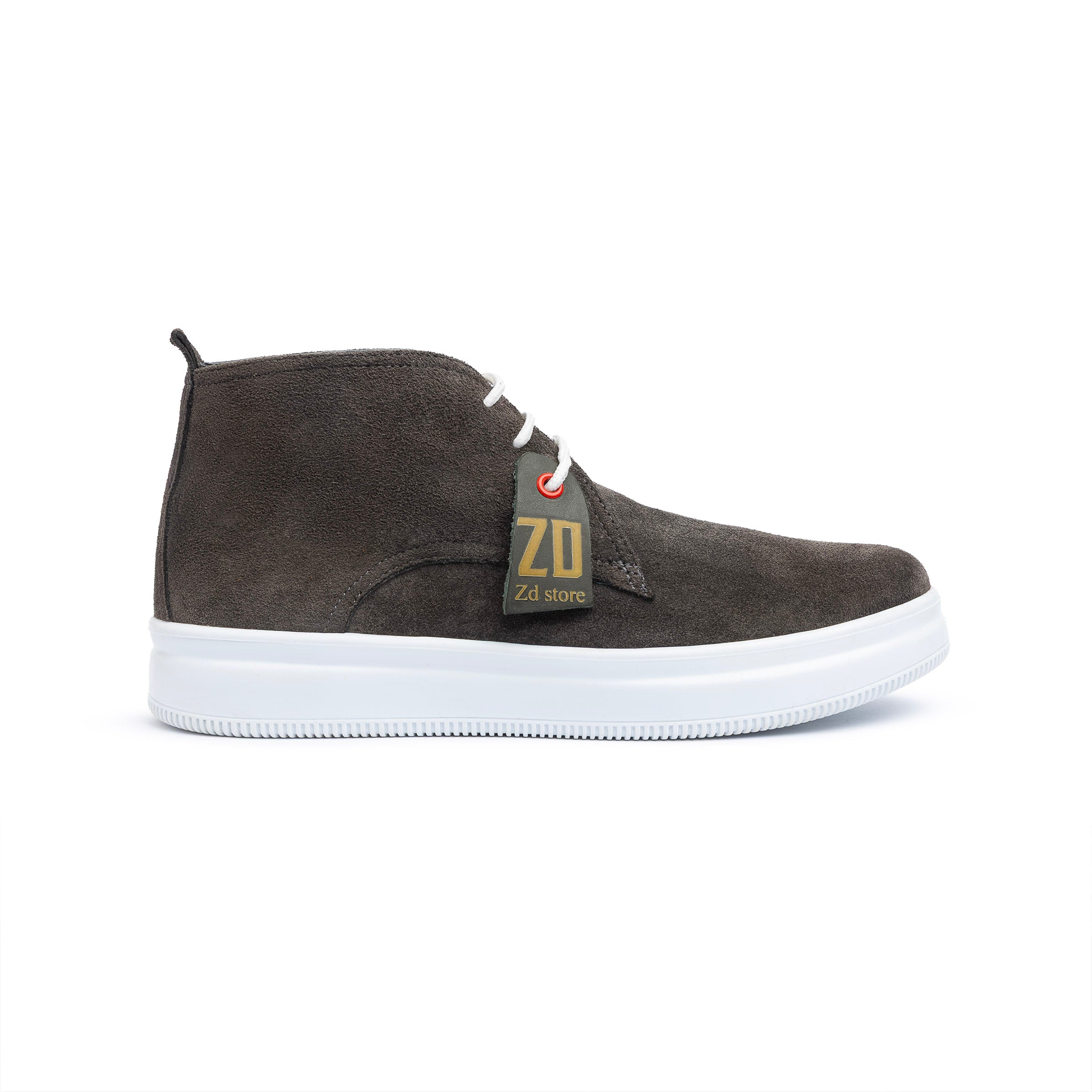 Men's genuine leather boots SH \ Gray