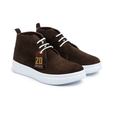 Men's genuine leather boots SH \ Brown