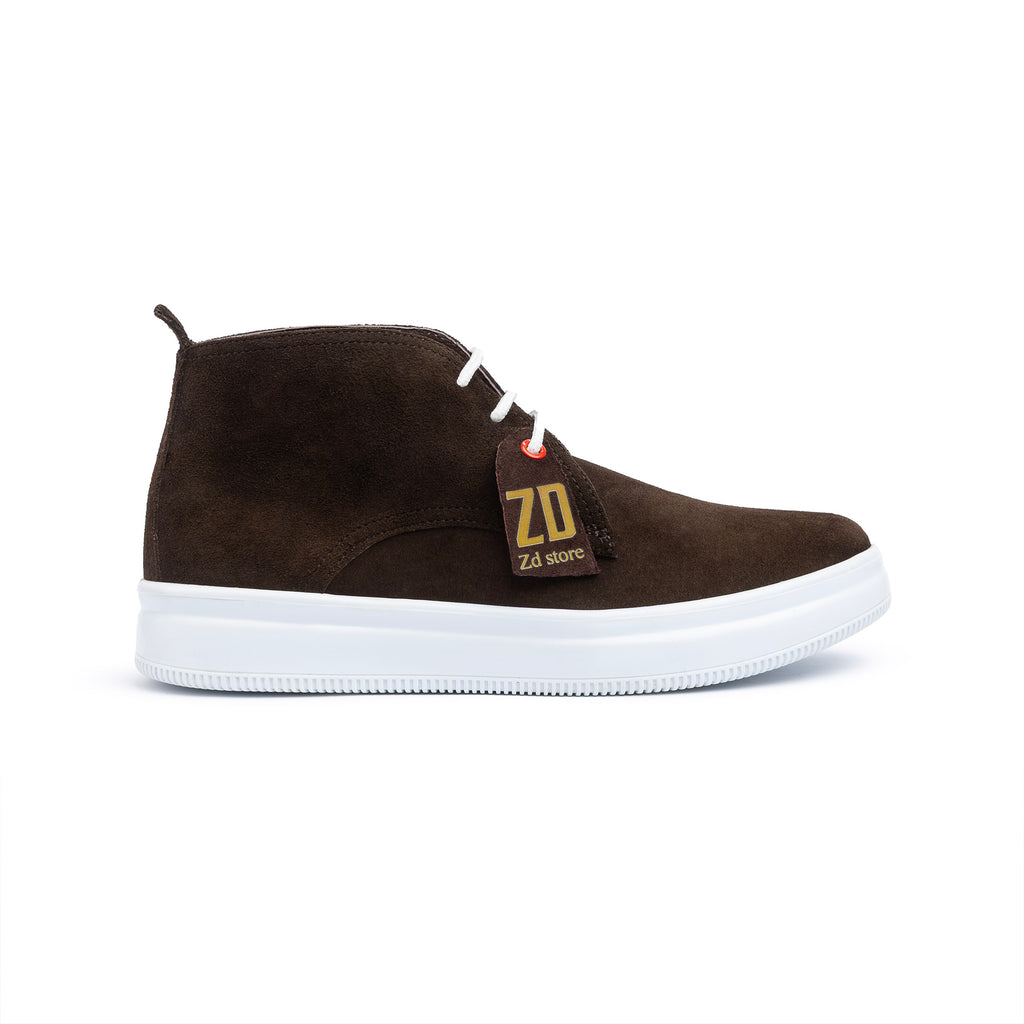 Men's genuine leather boots SH \ Brown