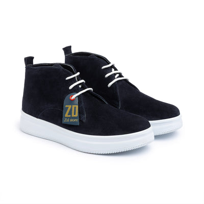 Men's genuine leather boots SH \ Blue