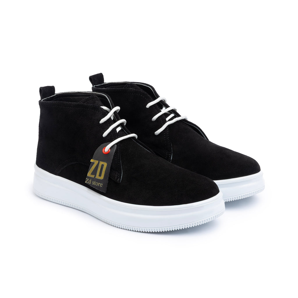 Men's genuine leather boots SH \ Black