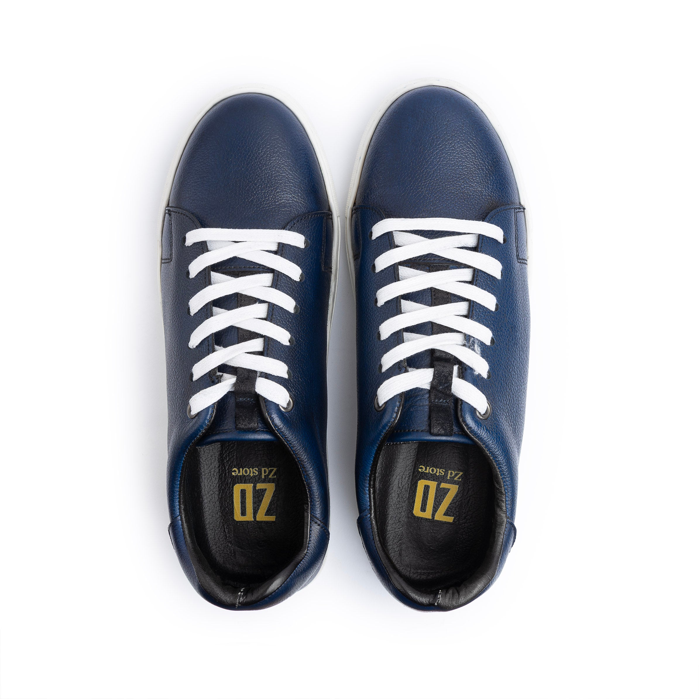 Light Leather Sneaker ZD-001 \Blue new