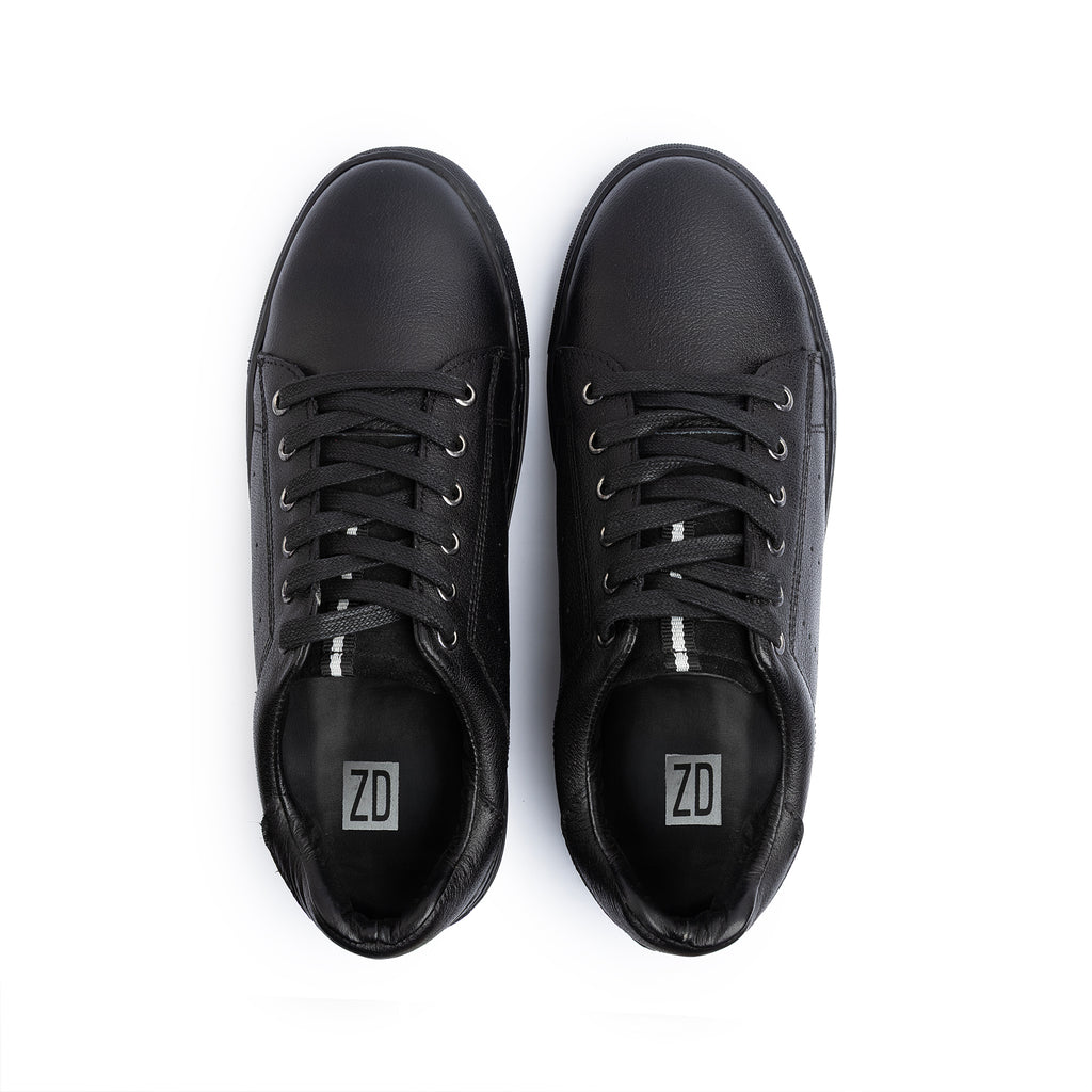 Light Leather Sneaker ZD-001 \ Black LE