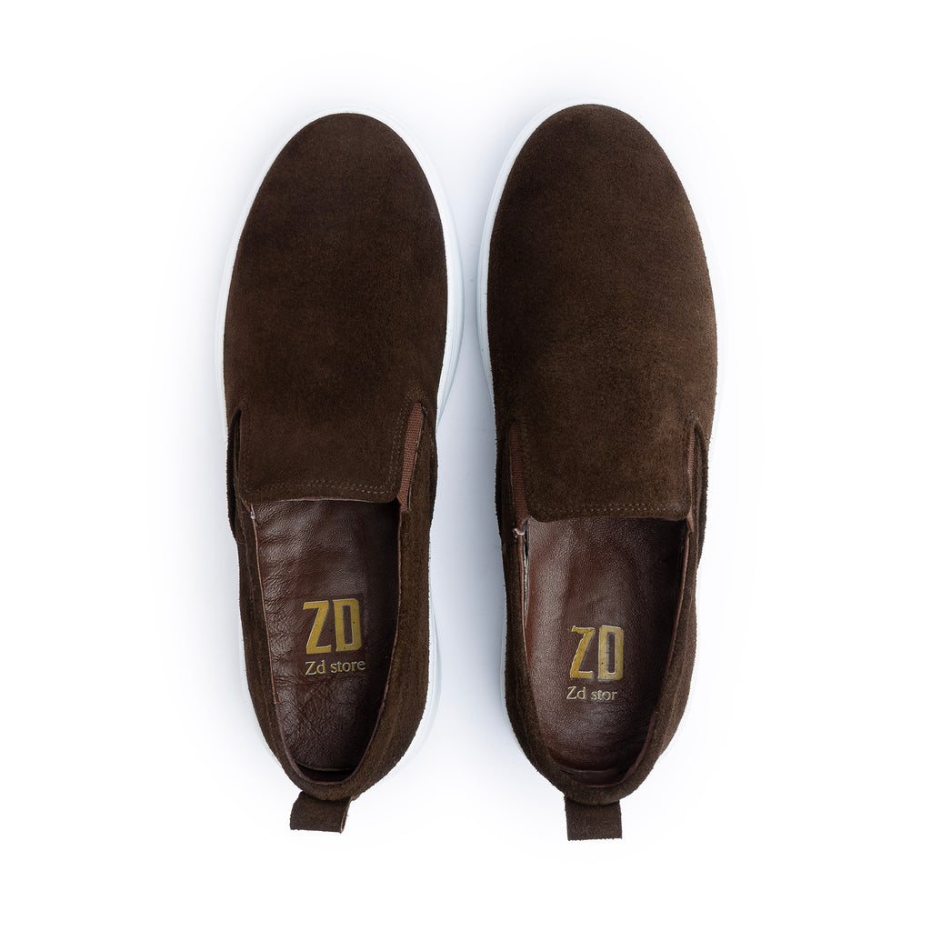 Light Sneaker leather ZD - 203 \ Brown Sh