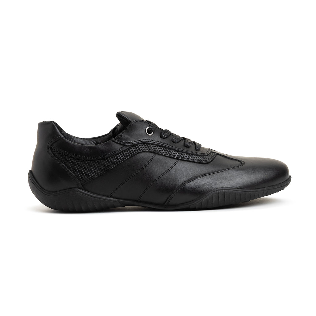 Stylish sports shoes genuine leather\ 331 Black