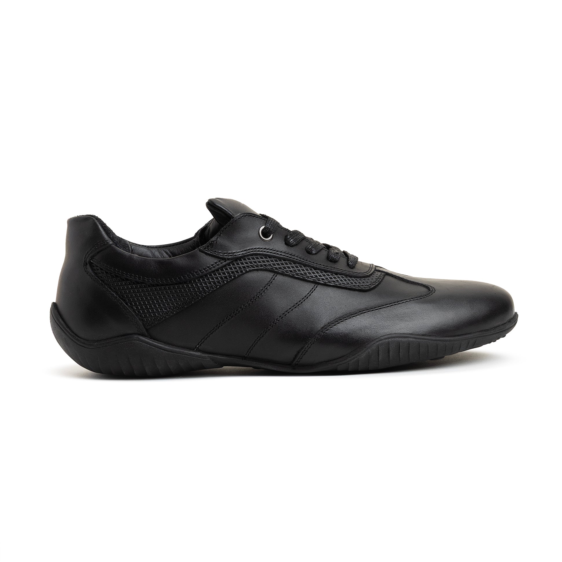Stylish sports shoes genuine leather\ 331 Black