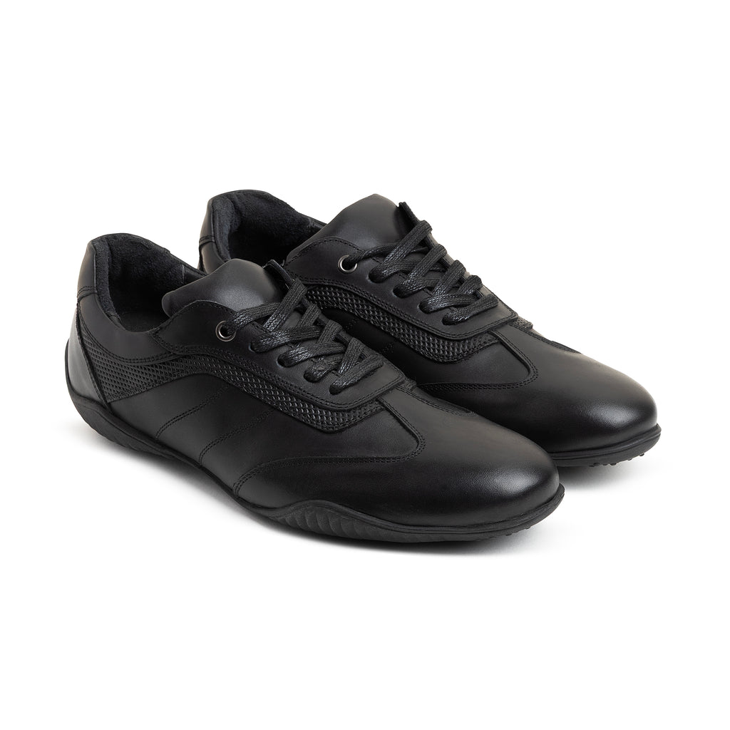 Stylish sports shoes genuine leather\ 331 Black