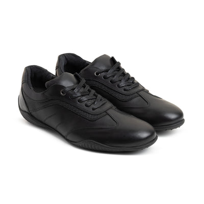 Stylish sports shoes genuine leather\ 331 Black