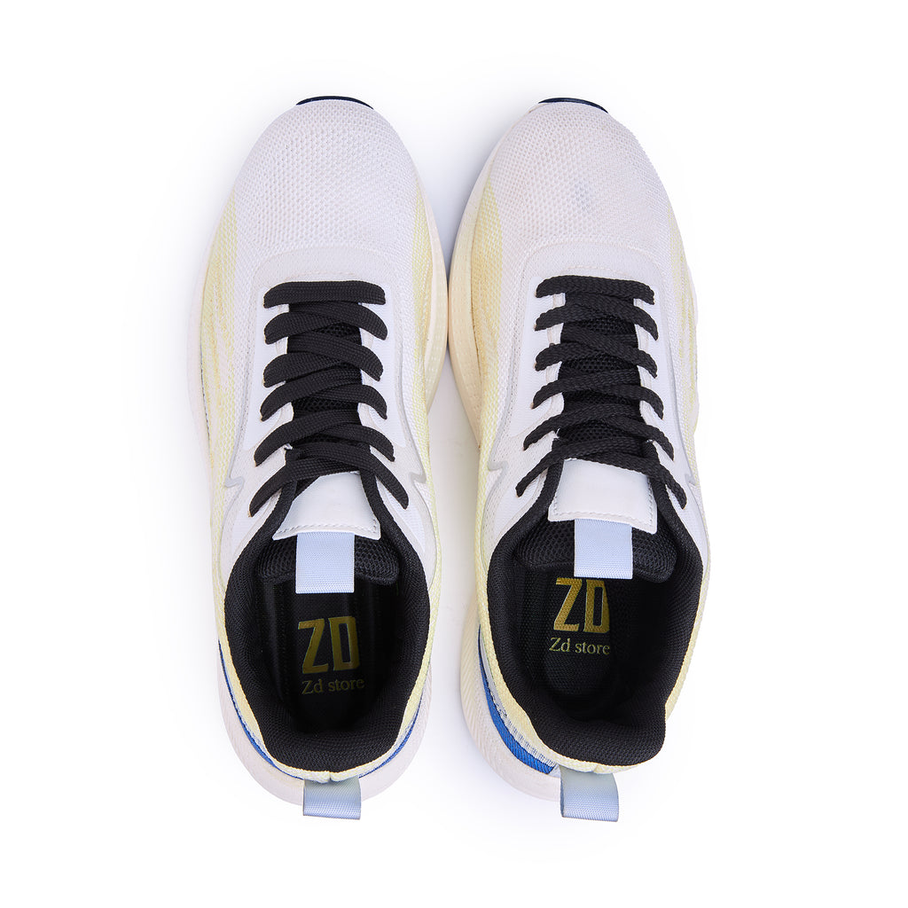 High-quality athletic shoes from ZD / 100- 1  White Yellow