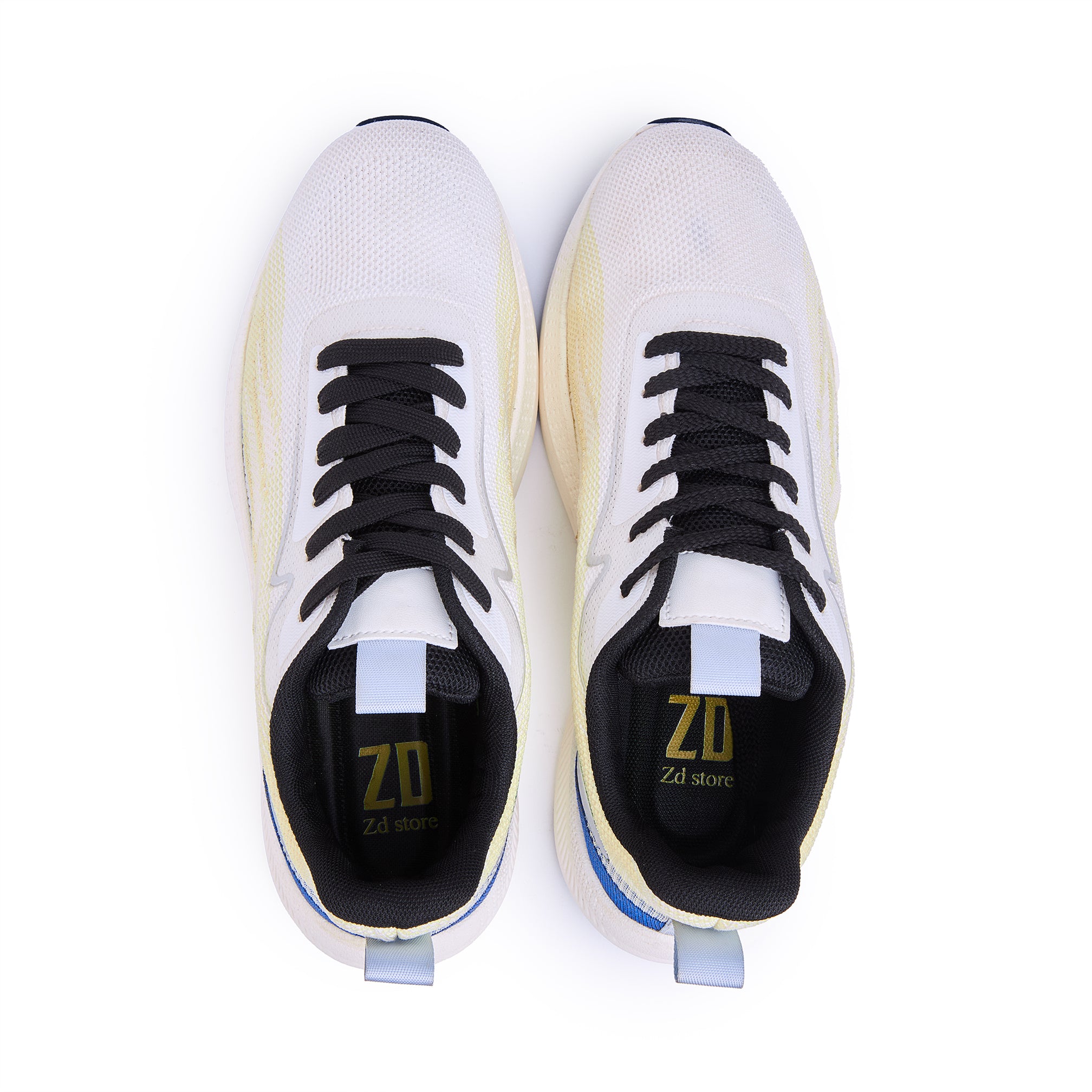 High-quality athletic shoes from ZD / 100- 1  White Yellow