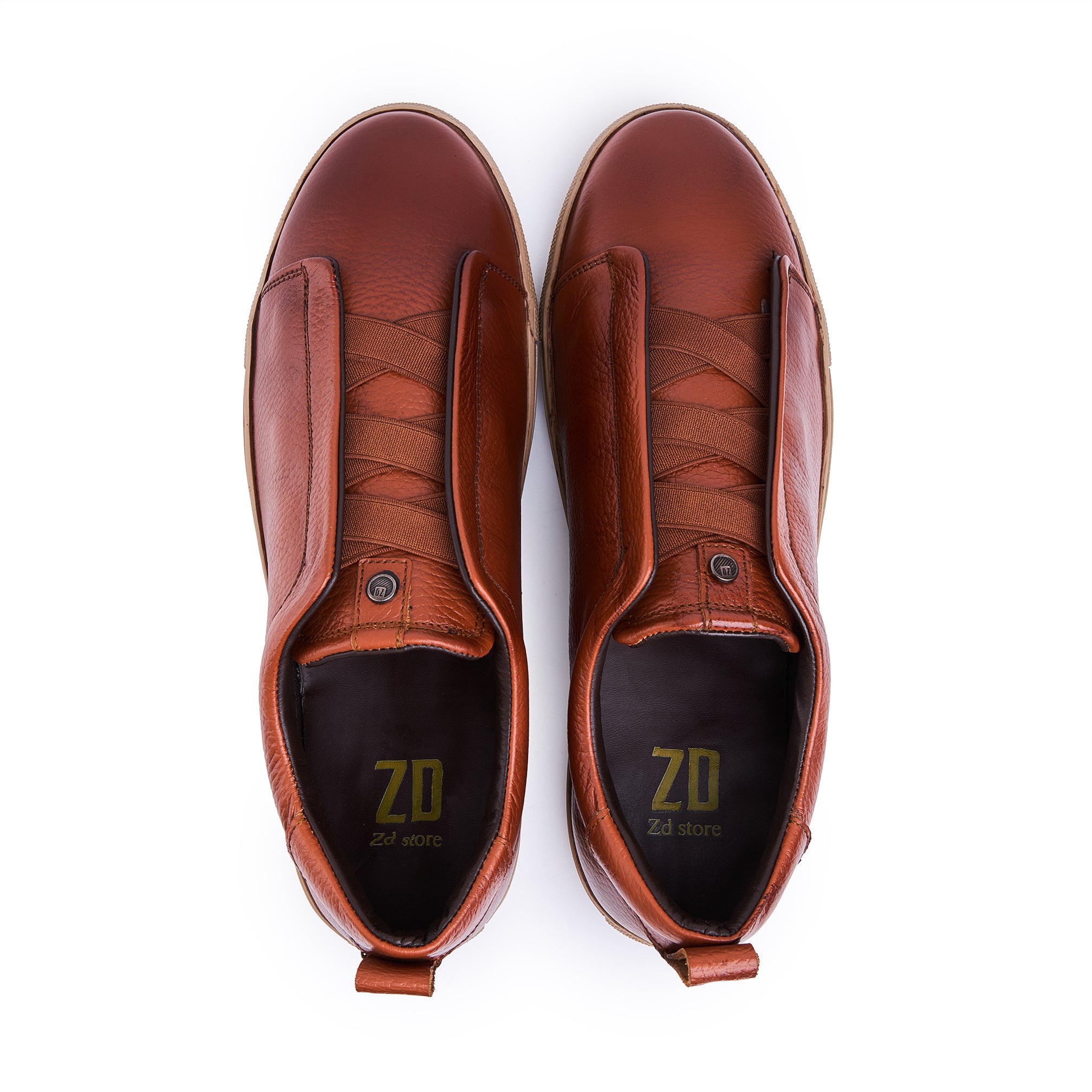 Comfortable new shoes / ZD 011 / Crushed genuine leather Havan