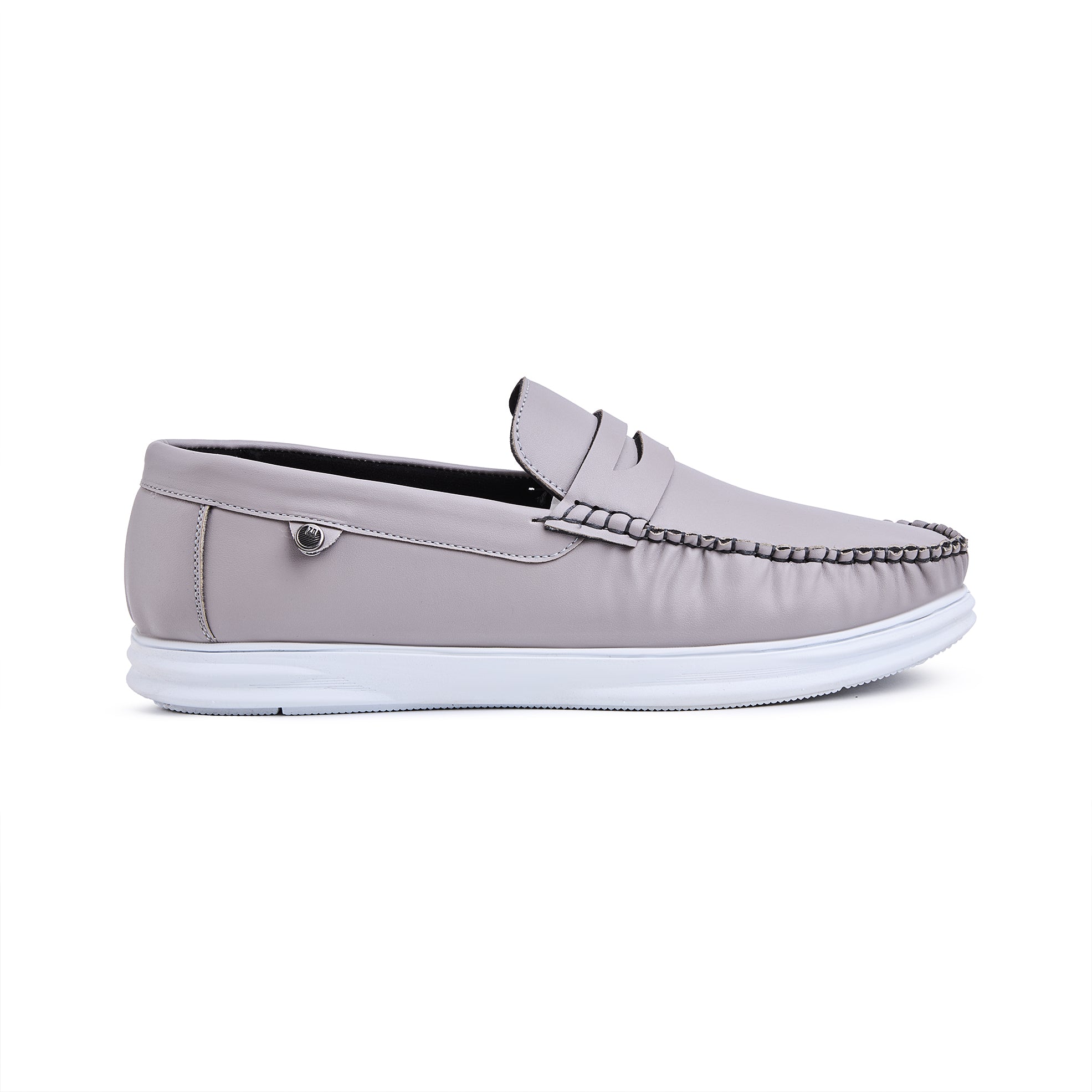 Handmade summer shoes EVA ZD \121\ Gray Lethr